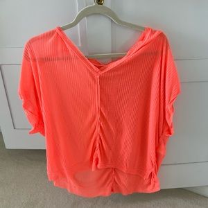 Free People Linen Tee/Swim Cover